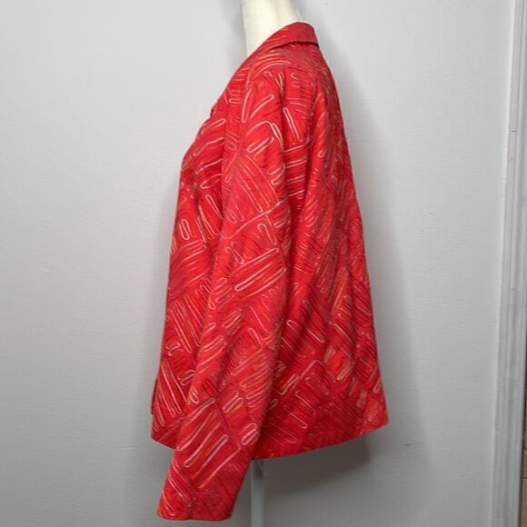 Coldwater Creek quilted suit jacket.  Size Large. - Picture 2 of 5